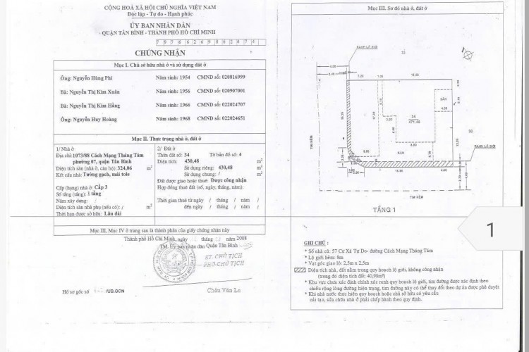 Bán biệt thự góc 1073/88 Cách Mạng Tháng 8 - DT 20x24m - 4 tầng sân vườn - Giá 90 tỷ!