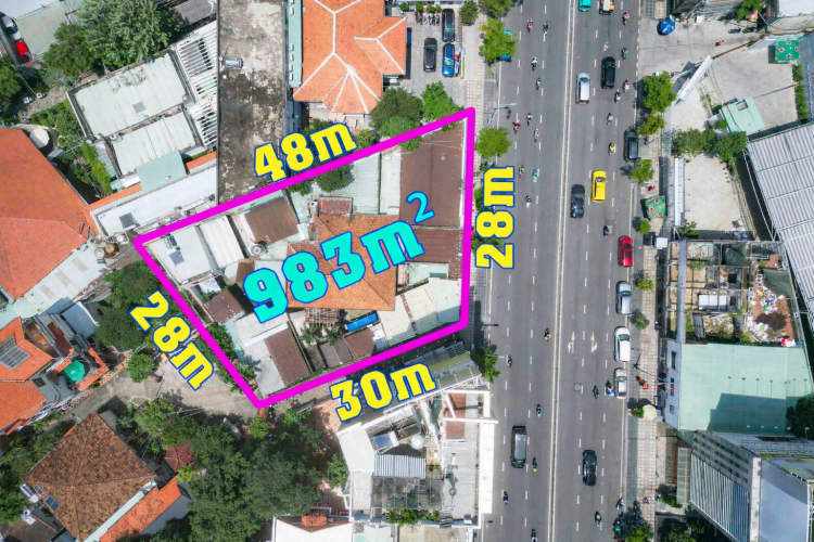 Bán đất vàng 211 Nam Kỳ Khởi Nghĩa - DT 28x47m = 983m2 - CTXD 3 hầm + 17 tầng - Giá 1000 tỷ!