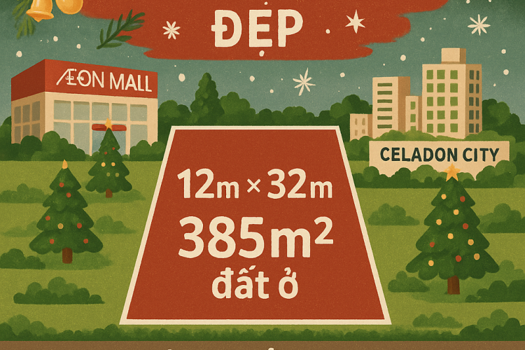 BÁN KHUÔN ĐẤT MẶT TIỀN ĐƯỜNG 30M - DT 12x30M = 385M2 ĐẤT Ở - CTXD HẦM + 7 TẦNG - GIÁ TỐT 60 TỶ!