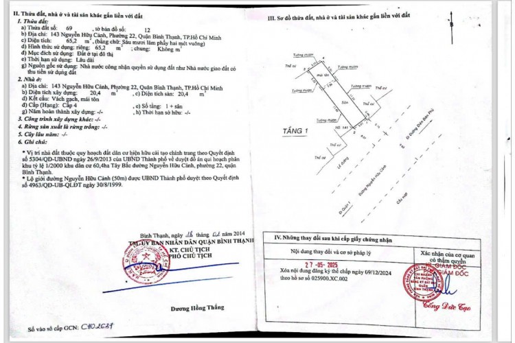 Bán nhà 141-143 Nguyễn Hữu Cảnh - 7,8x19m - GPXD Hầm + 8 tầng - Giá 60 tỷ!