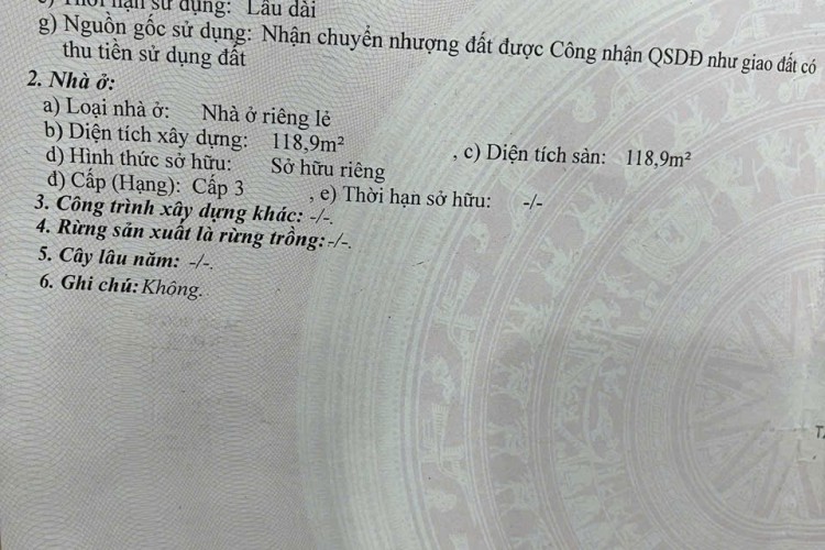 Bán nhà 174/28A Điện Biên Phủ - DT 6x20m - Cấp 4 - Giá 27 tỷ!