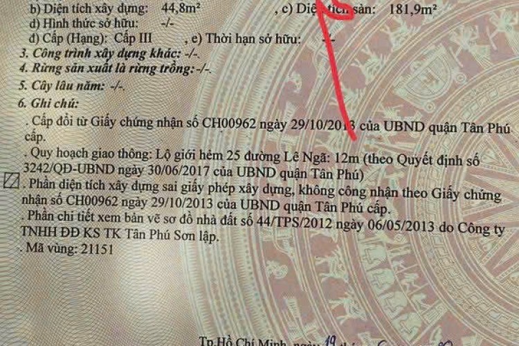 Bán nhà 25/14 Lê Ngã - DT 4x12m - 4 tầng - Giá 9 tỷ!