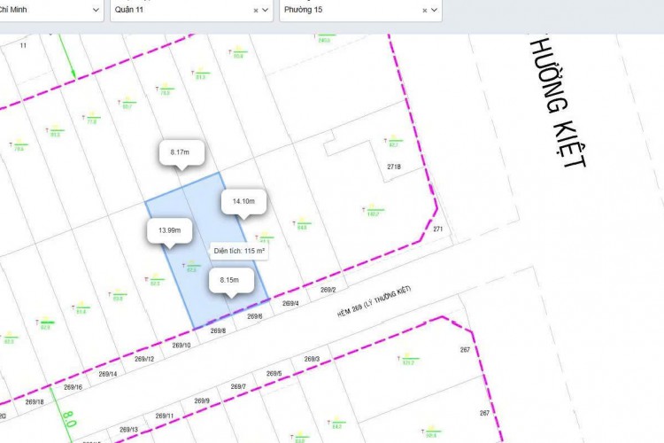 Bán nhà 269/6-8 Lý Thường Kiệt - DT 8x14m - Giá 28 tỷ!