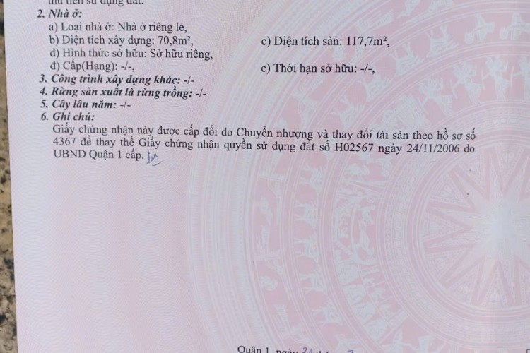 Bán nhà 37/60 Trần Đình Xu - DT 3x19m - Cấp 4 - Giá 17 tỷ!