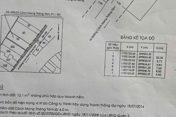 Bán nhà 658/23-25-27 Cách Mạng Tháng 8 - 16x22m - Hầm + 4 tấm thô - Giá 89 tỷ!