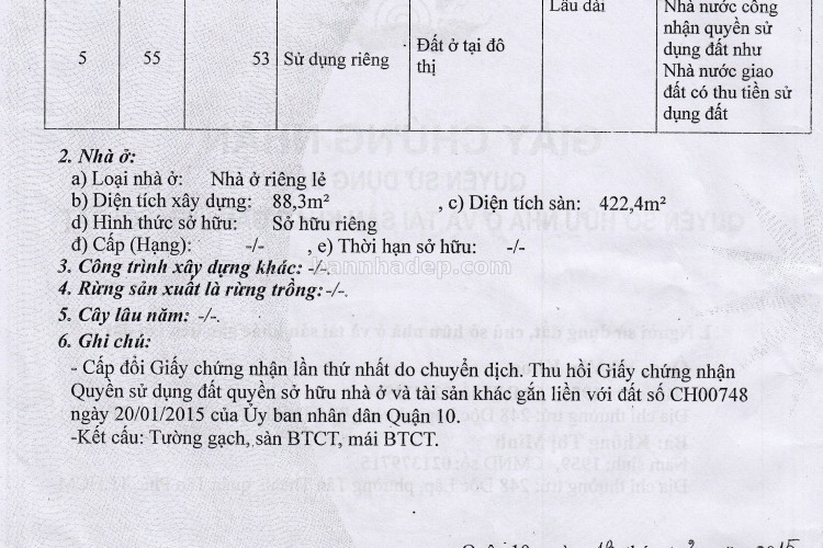 Bán nhà 84/22-23 Hồ Thị Kỷ - 7x14m - 5 tấm - Giá 24 tỷ!