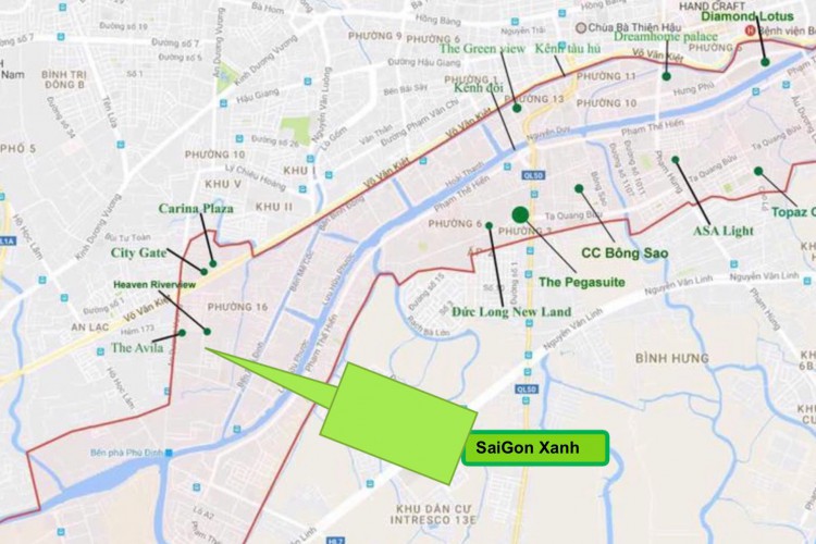 Chuyển nhượng dự án Sài Gòn Xanh - MTKD An Dương Vương - 4883m2 - GPXD 1 hầm + 22 tầng - Giá 350 tỷ!