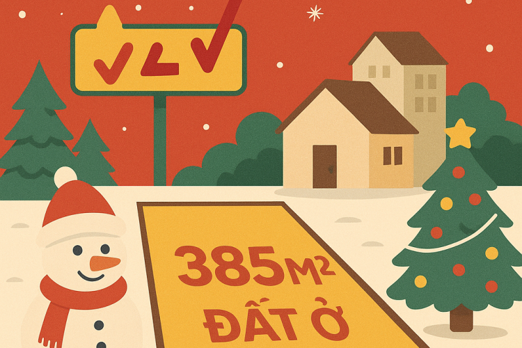 MẶT TIỀN ĐƯỜNG 30M - 12x30M = 385M2 ĐẤT - KV XÂY CAO TẦNG - GIÁ 60 TỶ!